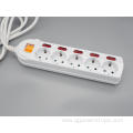 YSS 4/5/6-Outlet German Power Strip with Individual Switches